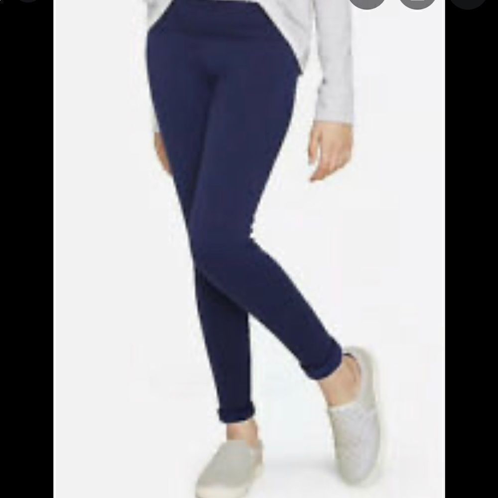 Justice Navy Blue Full Length Leggings. Sz 10Plus